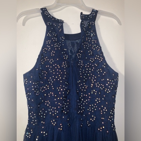 Speechless Navy Blue Prom Dress - Picture 5 of 7